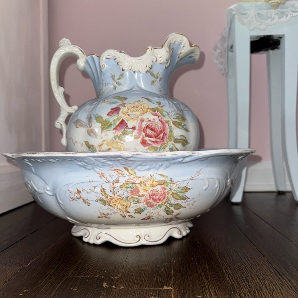 RARE WASH BASIN EP COY CROWN SEMI-VITREOUS JARDINIERE ceramic / porcelain